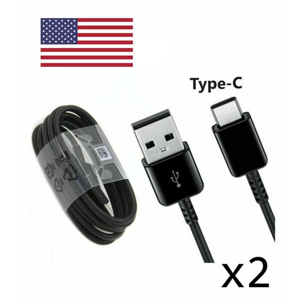 SET 2 OEM USB-C Type C Fast Charging Cable For Samsung Galaxy S8 S9 S10 Note 8 9